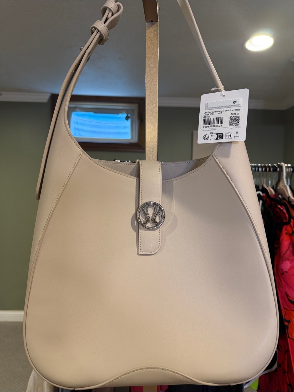 Lululemon leather shoulder bag
$228 retail